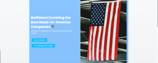 BuiltHere preview with American flag